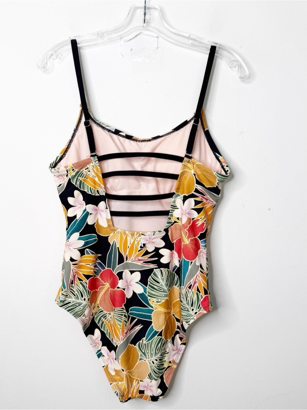HURLEY | Floral Hibiscus Tropical Caribbean Dreamin' One Piece Swimsuit Large - Picture 3 of 6